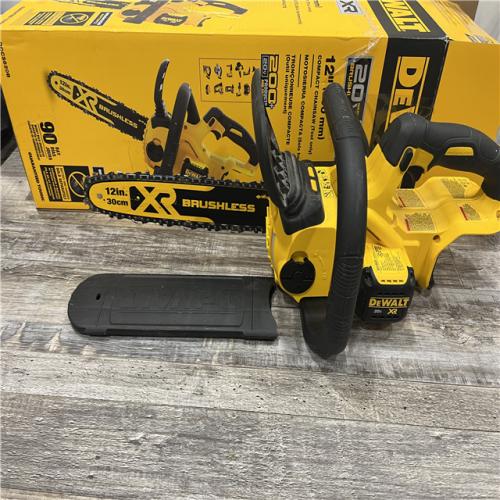 AS-IS DEWALT 20V MAX 12in. Brushless Cordless Battery Powered Chainsaw (Tool Only)