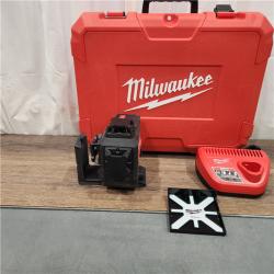 AS IS Milwaukee-3632-21 M12 Green Beam Laser 360Â° 3-Plane Kit