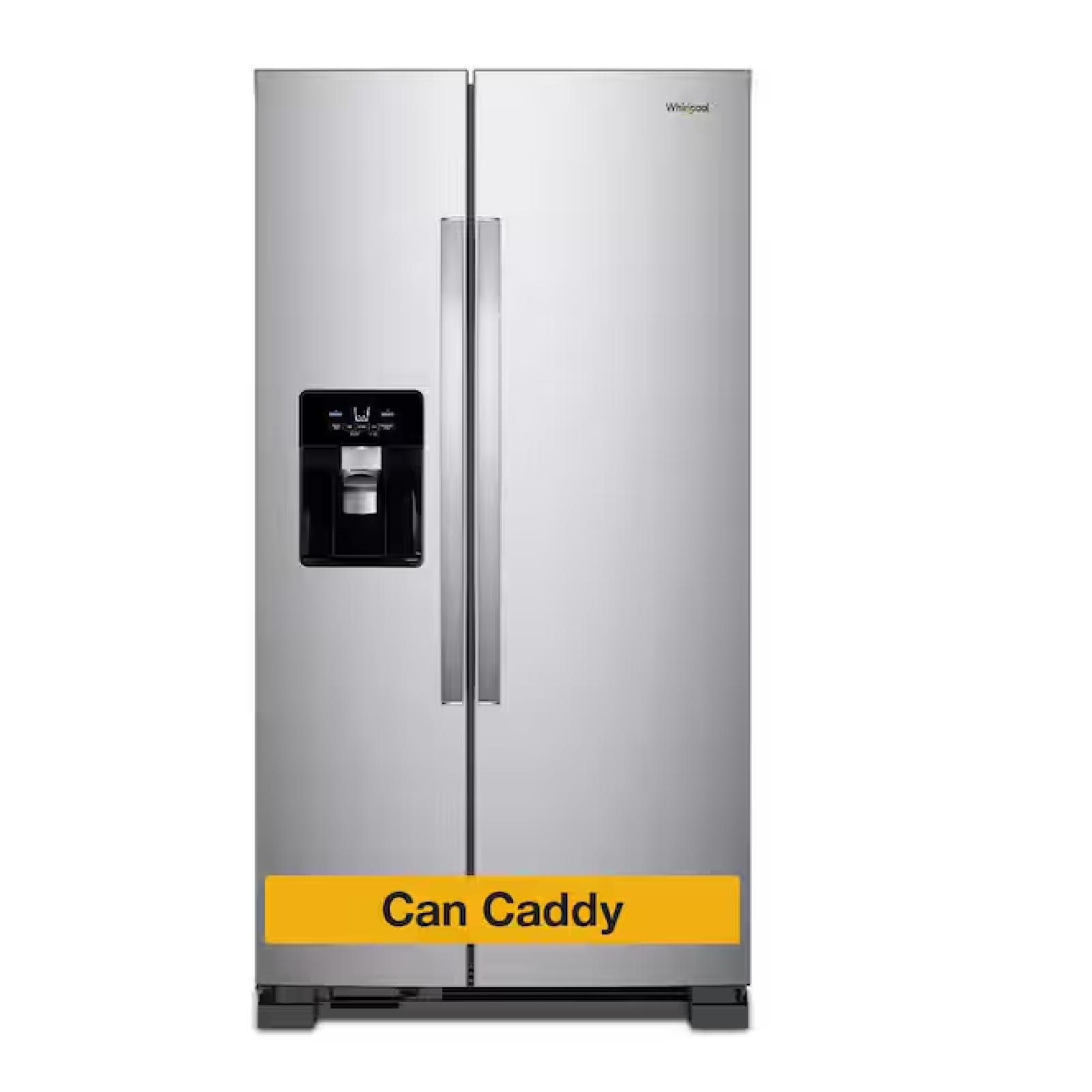 DALLAS LOCATION - Whirlpool 21.4 cu. ft. Side by Side Refrigerator in Fingerprint Resistant Stainless Steel