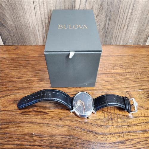 AS-IS Bulova Aerojet Men's Black Dial Black Strap Classic Watch (98A187)