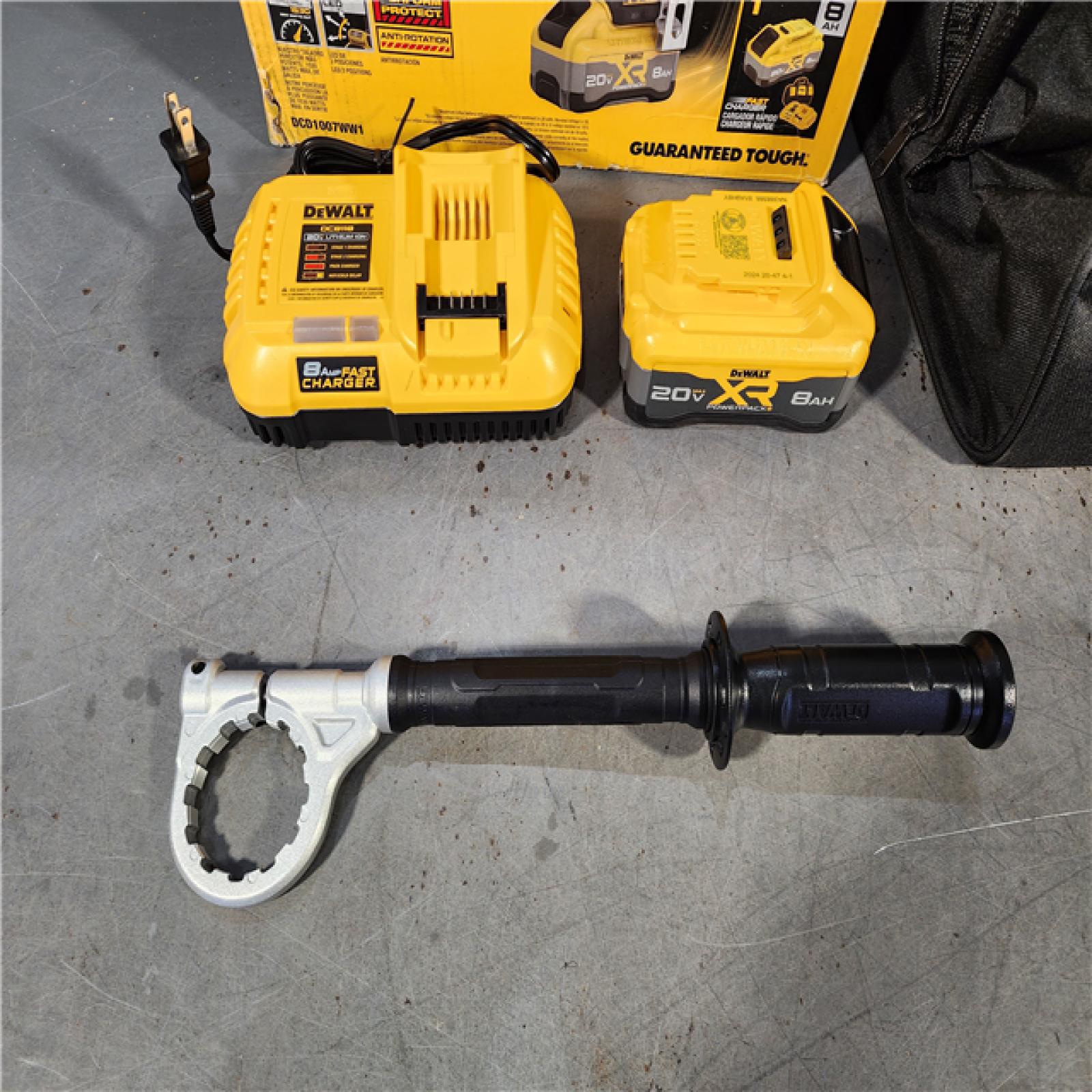 HOUSTON LOCATION - AS-IS DEWALT 20V XR Lithium-Ion Cordless Hammer Drill Kit with 8.0 Ah Battery, Charger and Kit Bag