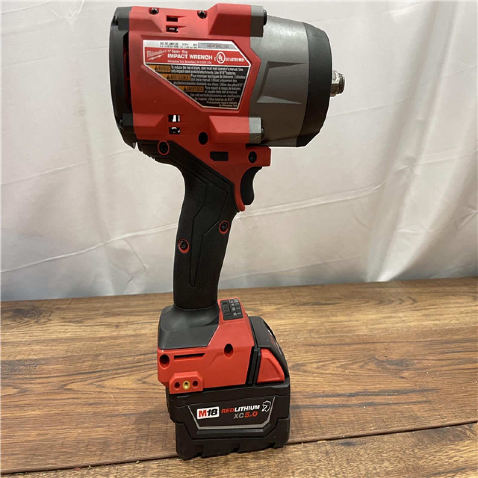 AS-IS Milwaukee M18 FUEL 18V Lithium-Ion Brushless Cordless 1/2 in. Impact Wrench W/Friction Ring Kit