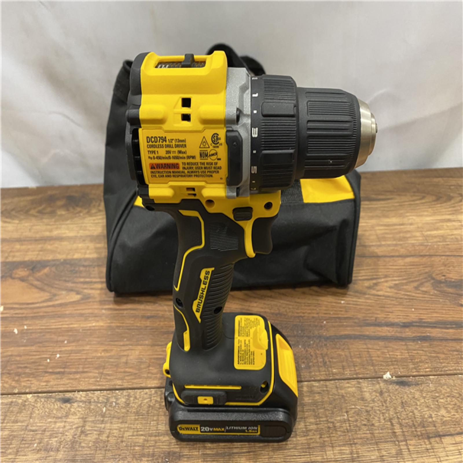 AS IS DeWalt ATOMIC COMPACT SERIESâ„¢ 20V MAX* Brushless Cordless 1/2 in. Drill/Driver