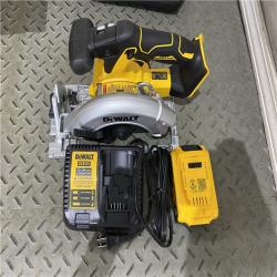 Houston location AS-IS Dewalt-DCS565P1 20V MAX* 6-1/2 in. Brushless Cordless Circular Saw Kit