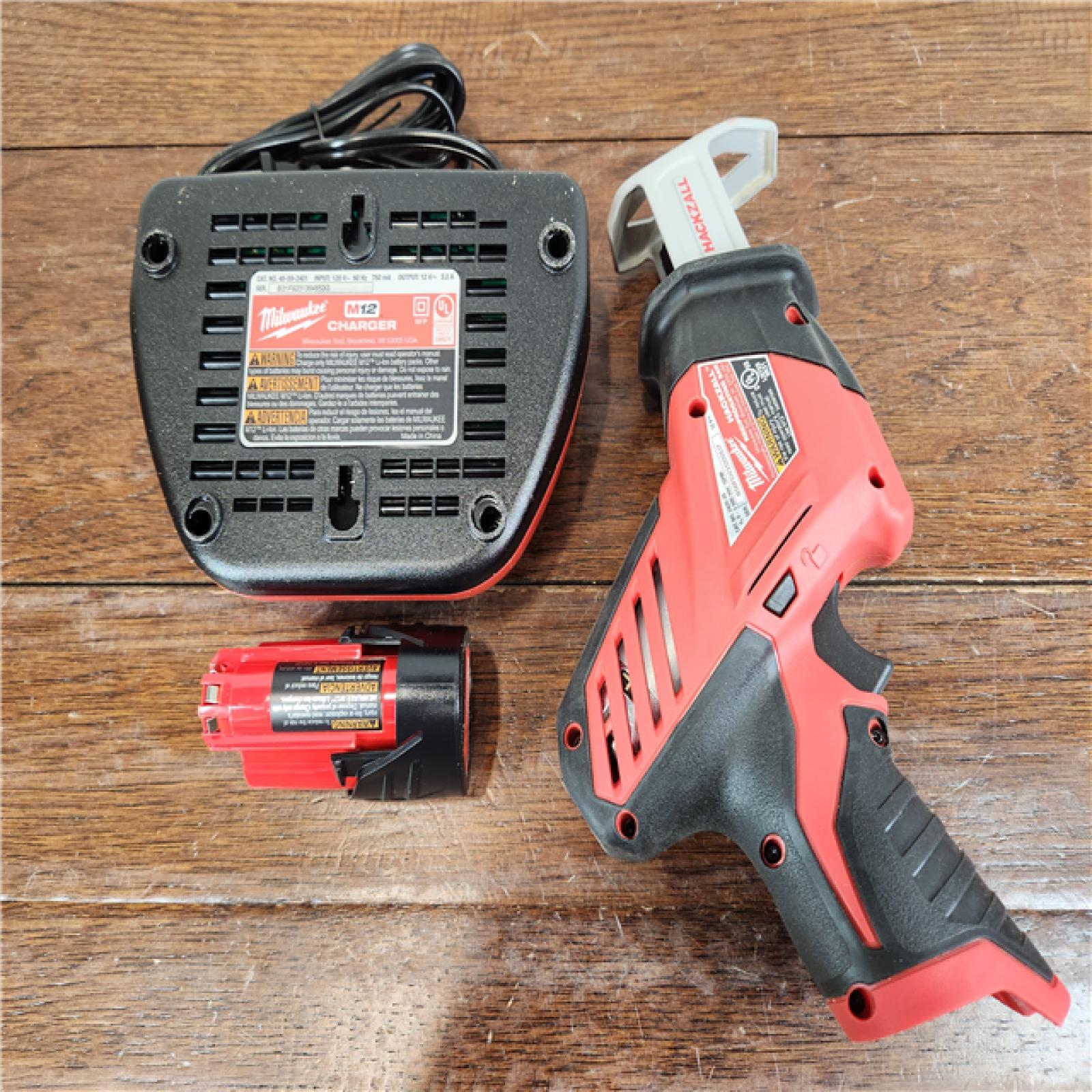 AS-IS Milwaukee M12 12V Brushed Cordless HACKZALL Reciprocating Saw Kit