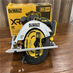 AS-IS  DEWALT 20V MAX Cordless Brushless 6-1/2 in. Sidewinder Style Circular Saw (Tool Only)