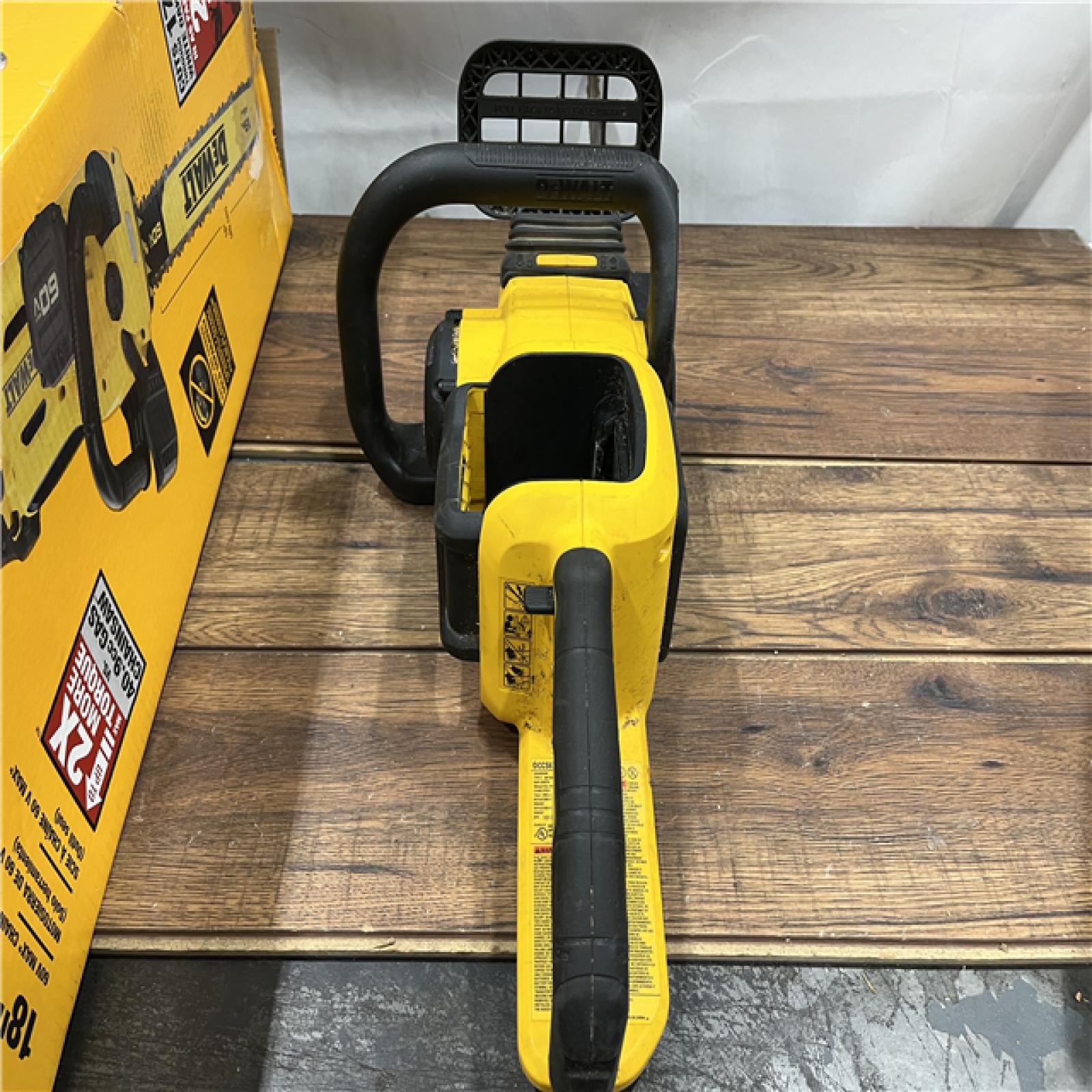 AS IS DEWALT DCCS672B FLEXVOLT 60V MAX Brushless Cordless 18 Chainsaw (Tool Only)