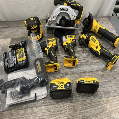 AS-IS Dewalt 20-Volt MAX ToughSystem Lithium-Ion 6-Tool Cordless Combo Kit