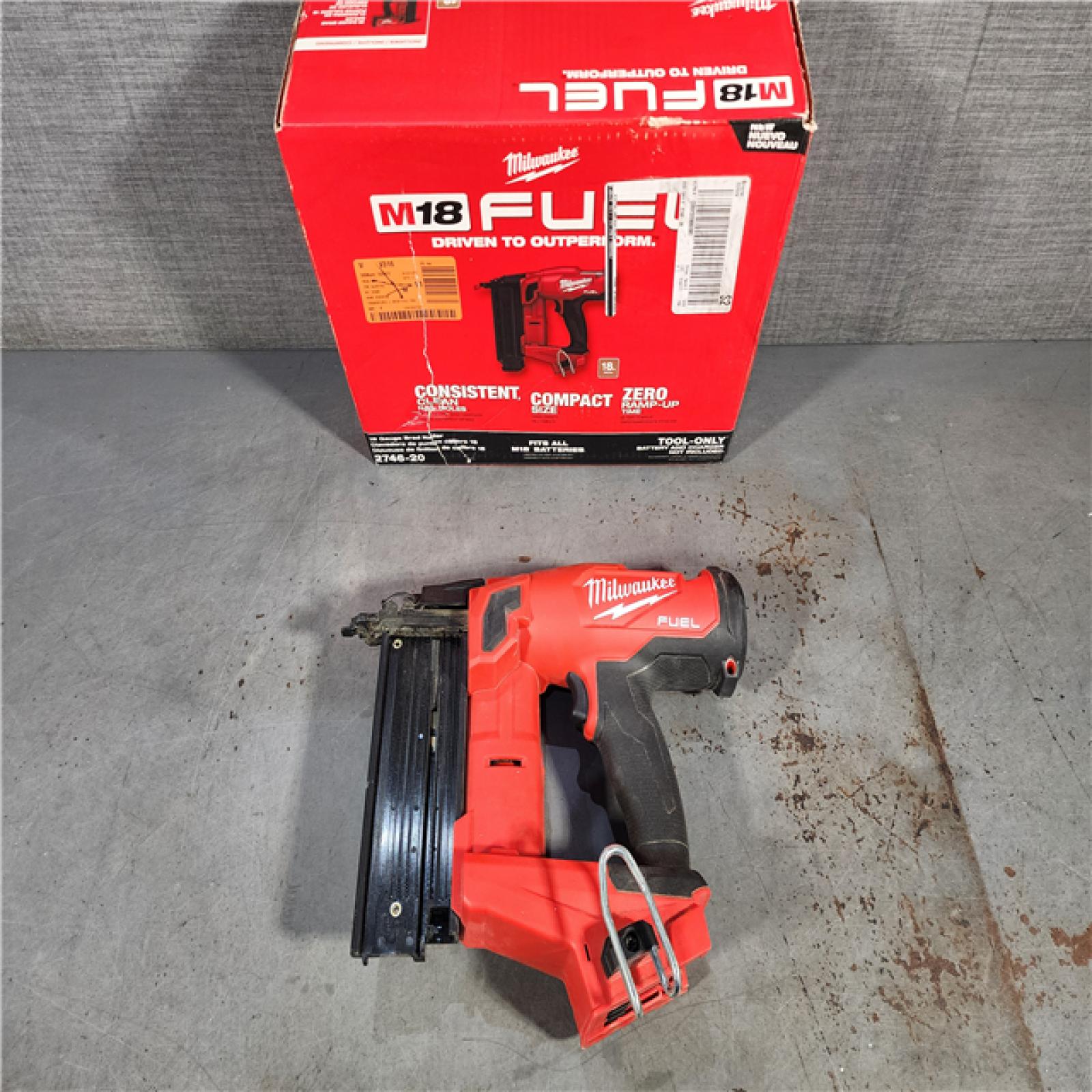 HOUSTON LOCATION - AS-IS Milwaukee M18 Fuel 18V Brushless 18-Gauge Brad Nailer 2746-20 (Bare Tool)