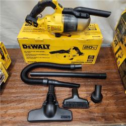 AS-IS DEWALT 20V Lithium-Ion Cordless Dry Hand Vacuum kit  (Tool Only)