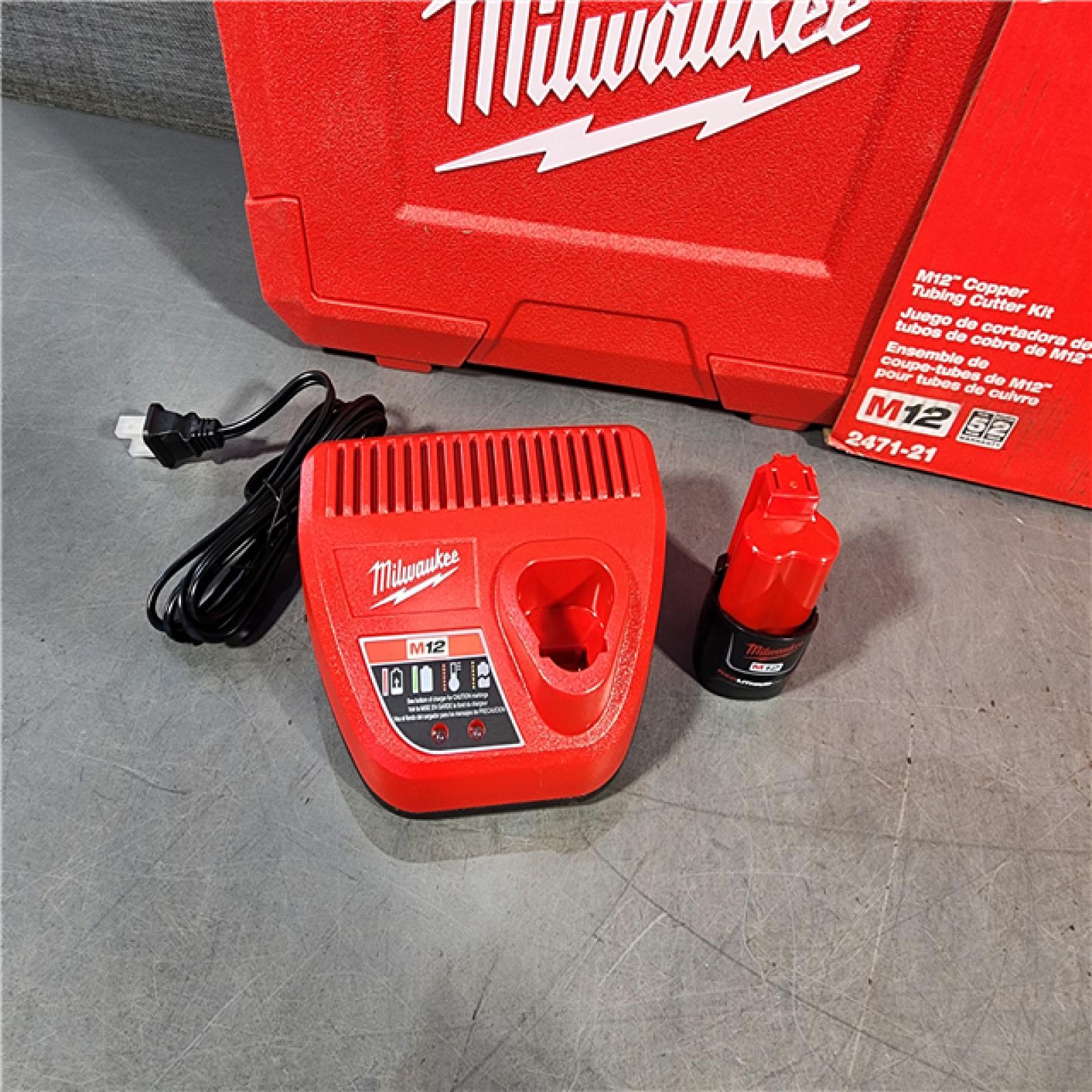 HOUSTON LOCATION - AS-IS Milwaukee M12 Cordless Lithium-Ion Tubing Cutter Kit