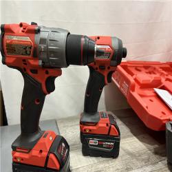 AS-IS Milwaukee M18 FUEL 18V Lithium-Ion Brushless Cordless Hammer Drill and Impact Driver Combo Kit (2-Tool) with 2 Batteries