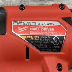 AS-IS Milwaukee 2505-20 M12 12V Fuel 4-in-1 Installation Drill/Driver Cordless Lithium-Ion