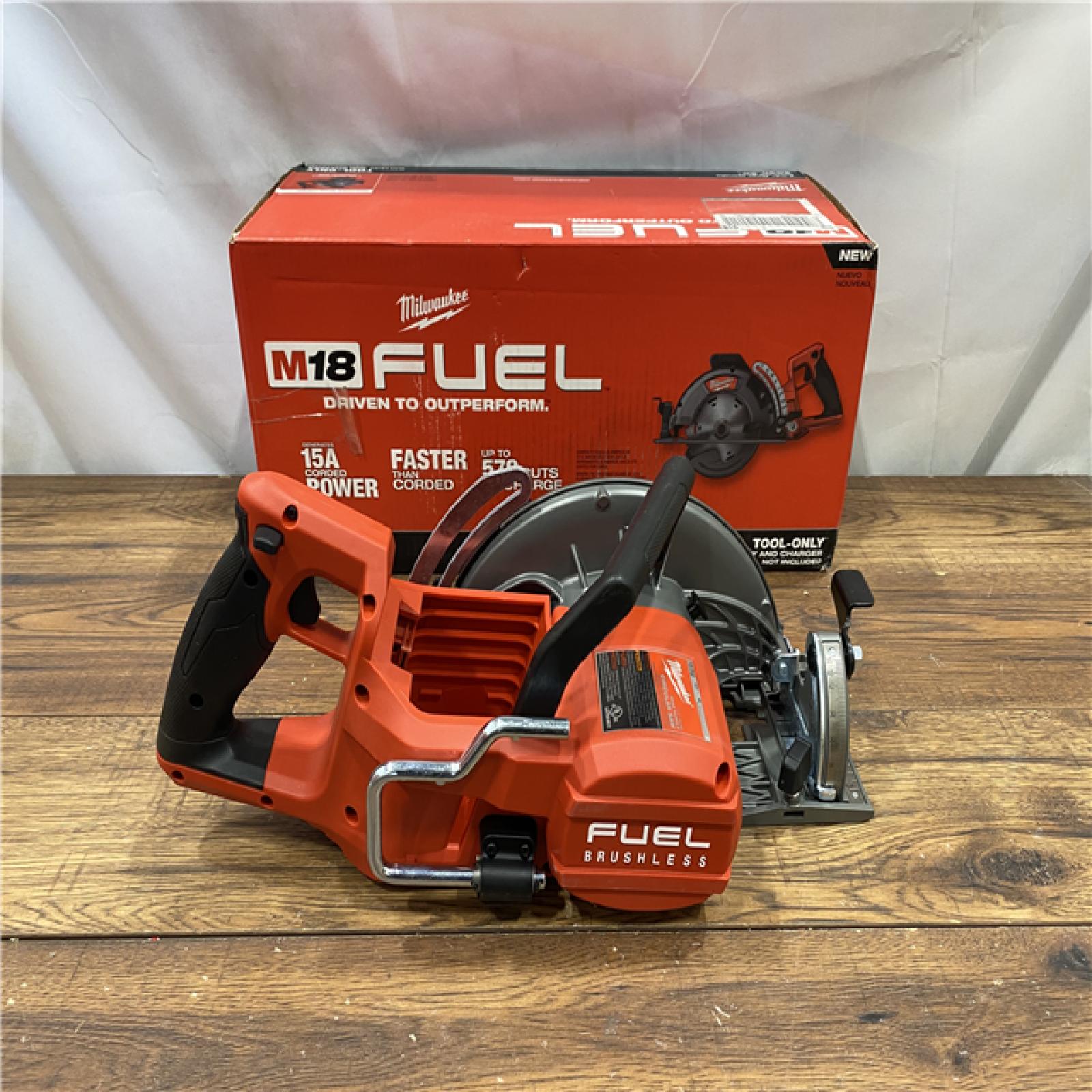 AS IS Milwaukee 2830-20 Rear Handle Circular Saw M18 FUEL 7-1/4  Cordless Brushless Tool Only