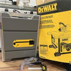 AS-IS DEWALT 15 Amp Corded 8-1/4 in. Compact Portable Jobsite Tablesaw (Stand Not Included)