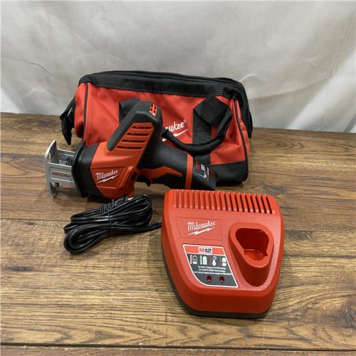 AS IS Milwaukee 2420-21 - M12 Fuel Hackzall 1/2  12V 1.5Ah Cordless Straight Handle Reciprocating Saw Kit