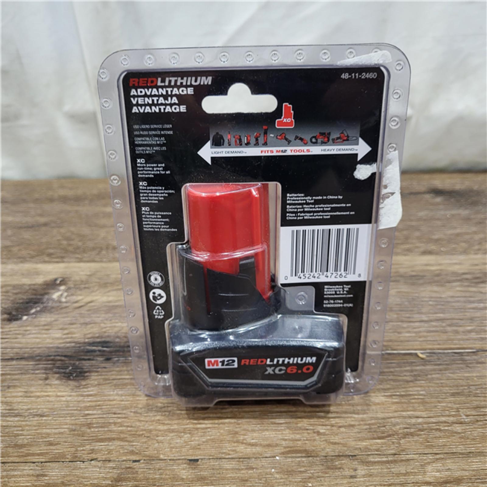 NEW Milwaukee 12-Volt Lithium-Ion XC Extended Capacity 6.0Ah Battery Pack