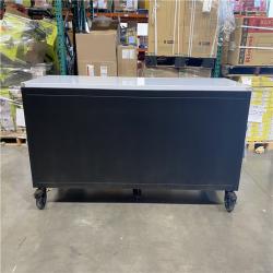 DALLAS LOCATION -  Husky Tool Storage 84 in. W x 24 in. D Heavy Duty Mobile Workbench Tool Chest with Stainless Steel Work Top in Matte Black