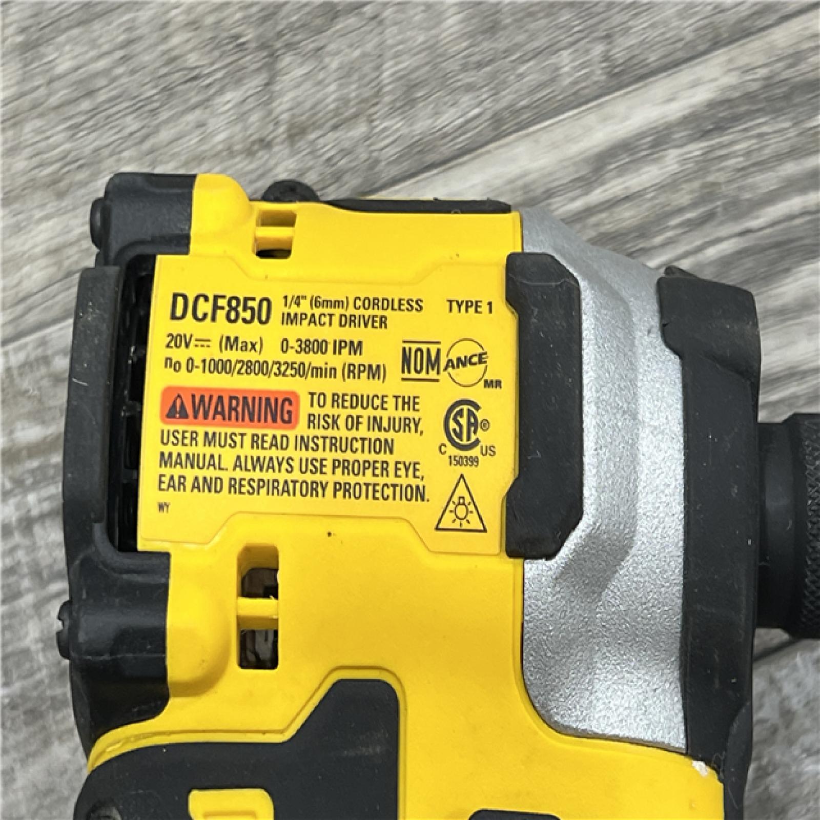 AS-IS DeWalt DCF850B 20V Cordless Brushless Compact 1/4 Impact Driver (Tool Only)