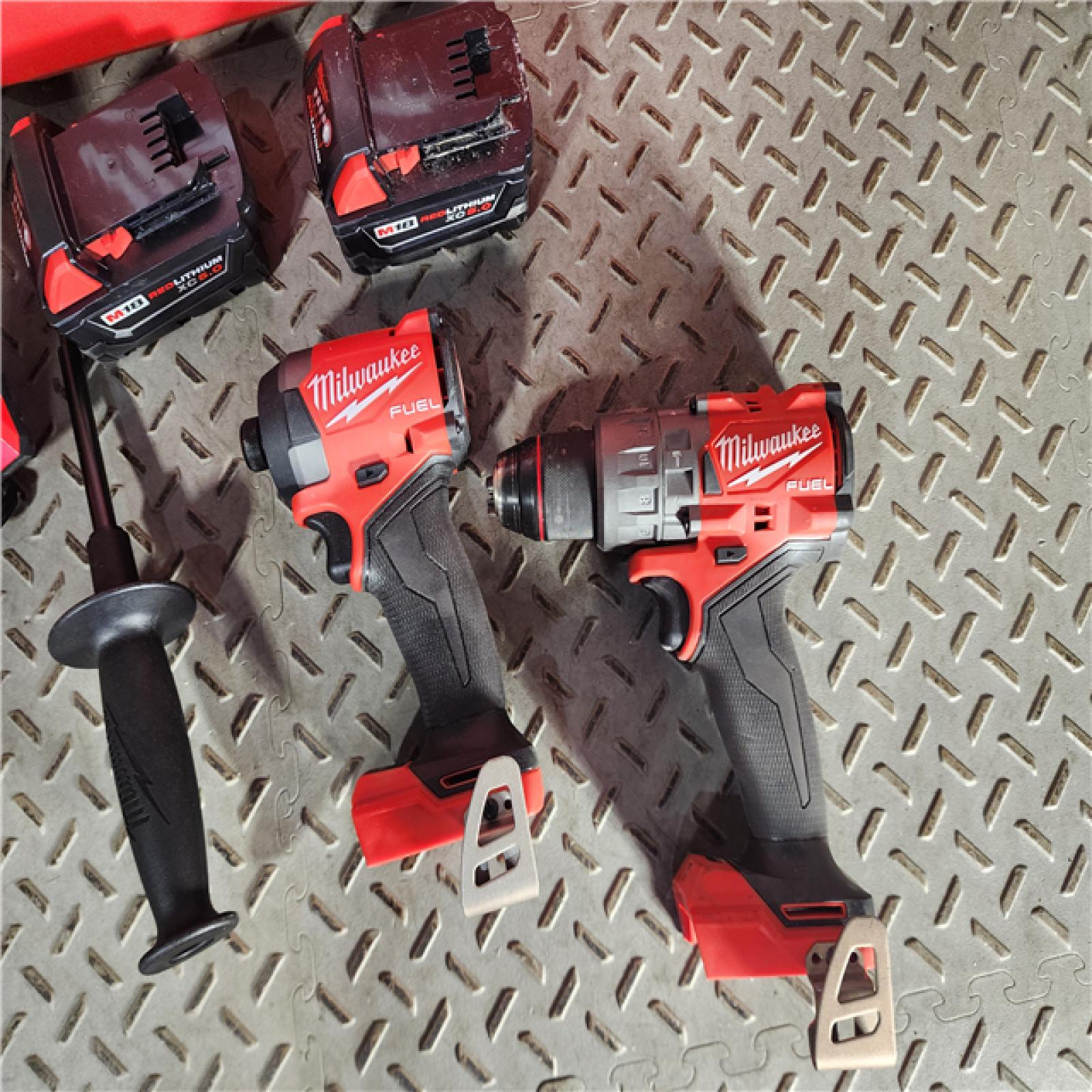 HOUSTON LOCATION - AS-IS M18 FUEL 18V Lithium-Ion Brushless Cordless Hammer Drill and Impact Driver Combo Kit (2-Tool) with 2 Batteries