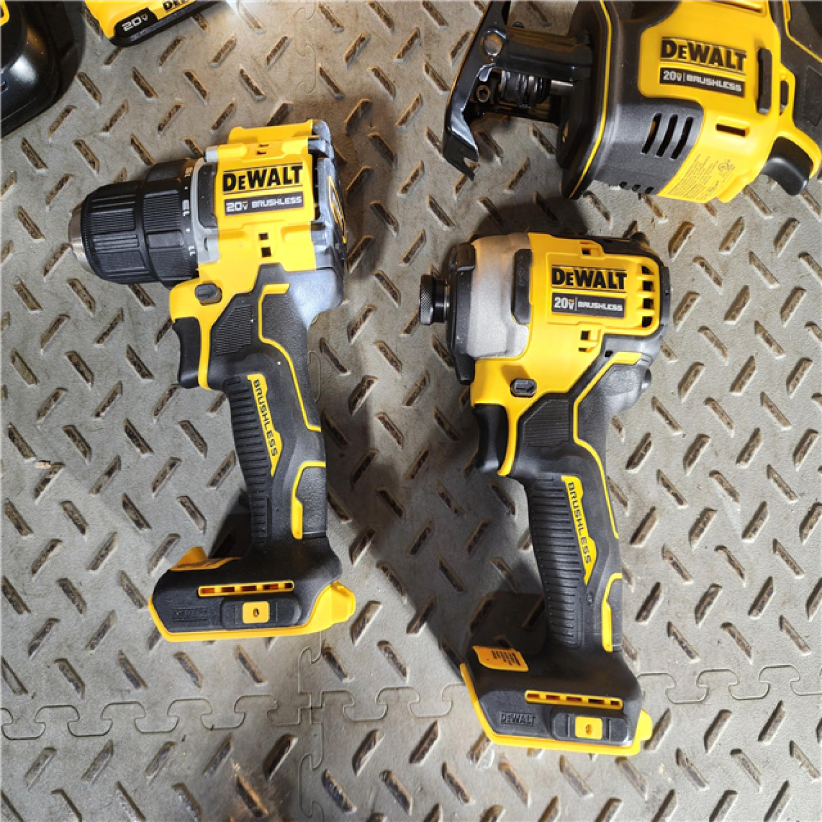 HOUSTON LOCATION - AS-IS (APPEARS LIKE NEW) DEWALT 20V MAX* XR 4-Tool Combo Kit