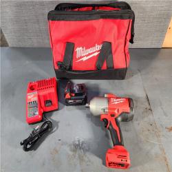 HOUSTON LOCATION - AS-IS (APPEARS LIKE NEW) Milwaukee 18V Cordless 1/2  Impact Wrench with Friction Ring Kit