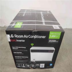 Phoenix Location NEW LG 23,500 BTU 230/208V Window Air Conditioner Cools 1400 Sq. Ft. with Dual Inverter, Wi-Fi Enabled & Remote in White