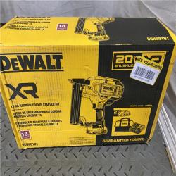 Houston location AS-IS DEWALT New in Box DEWALT DCN681D1 20V 18Ga Stapler Kit NO BATTERY