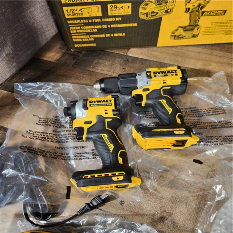 Dewalt DCK4050M2 20V MAX Lithium-Ion Cordless Brushless 4-Tool Combo Kit  (4.0Ah)