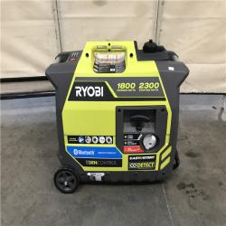 California AS-IS RYOBI 2,300-Watt Recoil Start Bluetooth Super Quiet Gasoline Powered Digital Inverter Generator with CO Shutdown Sensor