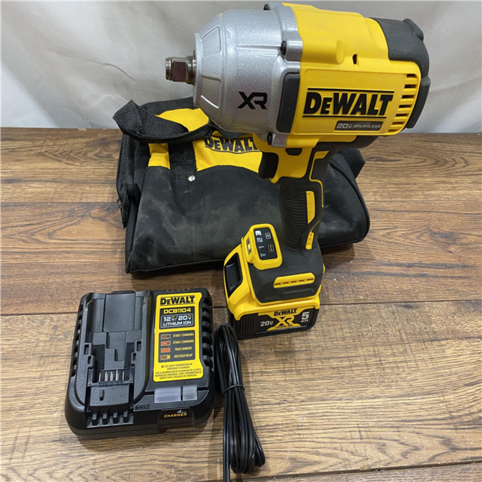 AS IS DEWALT 20V MAX* XR 1/2  High Torque Impact Wrench with Hog Ring Anvil