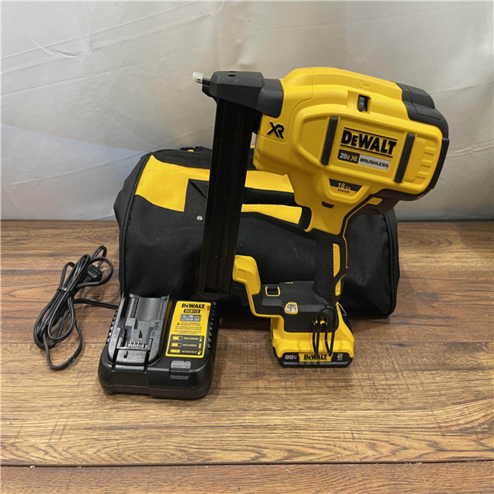 AS-IS DeWalt 20V MAX Brushless Cordless 18 Gauge Stapler Kit