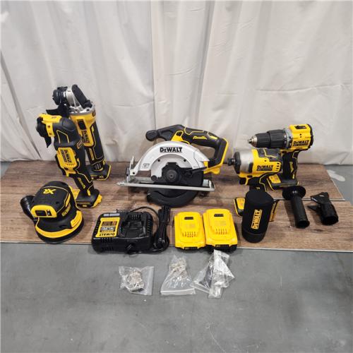 AS IS Dewalt 20-Volt MAX ToughSystem Lithium-Ion 6-Tool Cordless Combo Kit