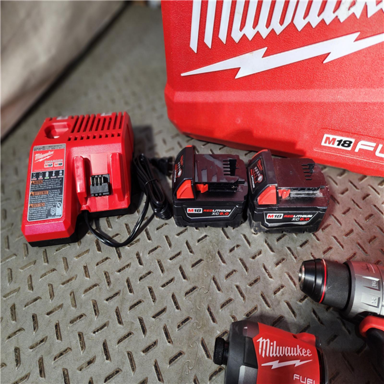 HOUSTON LOCATION - AS-IS M18 FUEL 18V Lithium-Ion Brushless Cordless Hammer Drill and Impact Driver Combo Kit (2-Tool) with 2 Batteries