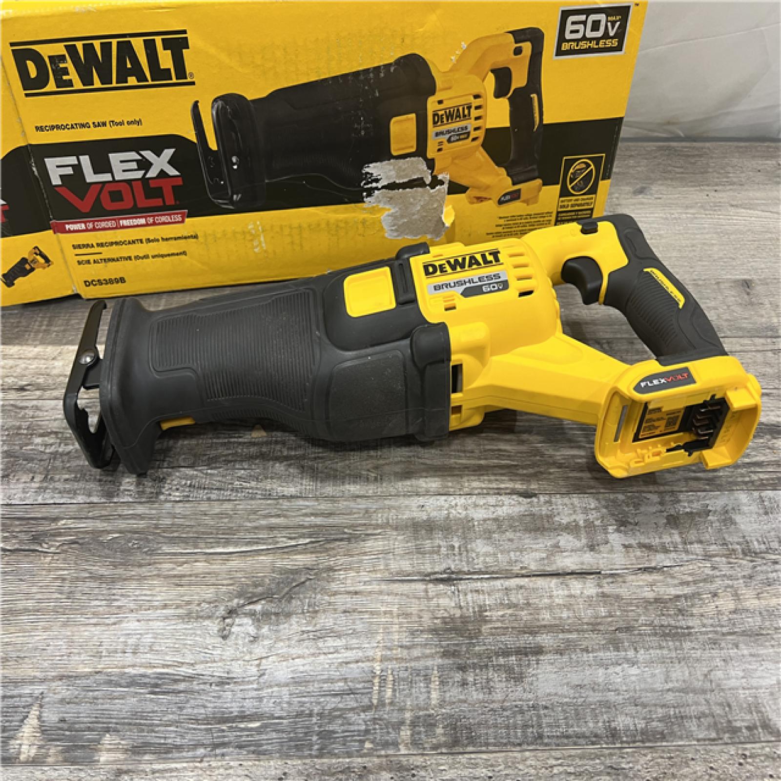 AS-IS DeWalt DCS389B FLEXVOLT 60V MAX Cordless Brushless Reciprocating Saw (Tool-Only)