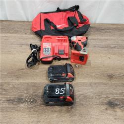 AS-IS M18 18V Lithium-Ion Brushless Cordless 1/4 in. Impact Driver Kit with Two 2.0 Ah Batteries and Charger