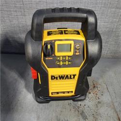 HOUSTON LOCATION - AS-IS (APPEARS LIKE NEW) DEWALT 1400 Peak Amp Portable Car Jump Starter with Digital Compressor