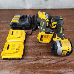 AS-IS DEWALT ATOMIC 20V MAX Brushless Cordless Drill/Driver and Impact Driver (2-Tool) Combo Kit