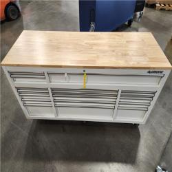 DALLAS LOCATION - Husky Tool Storage 72 in. W Standard Duty Gloss White Mobile Workbench Tool Chest