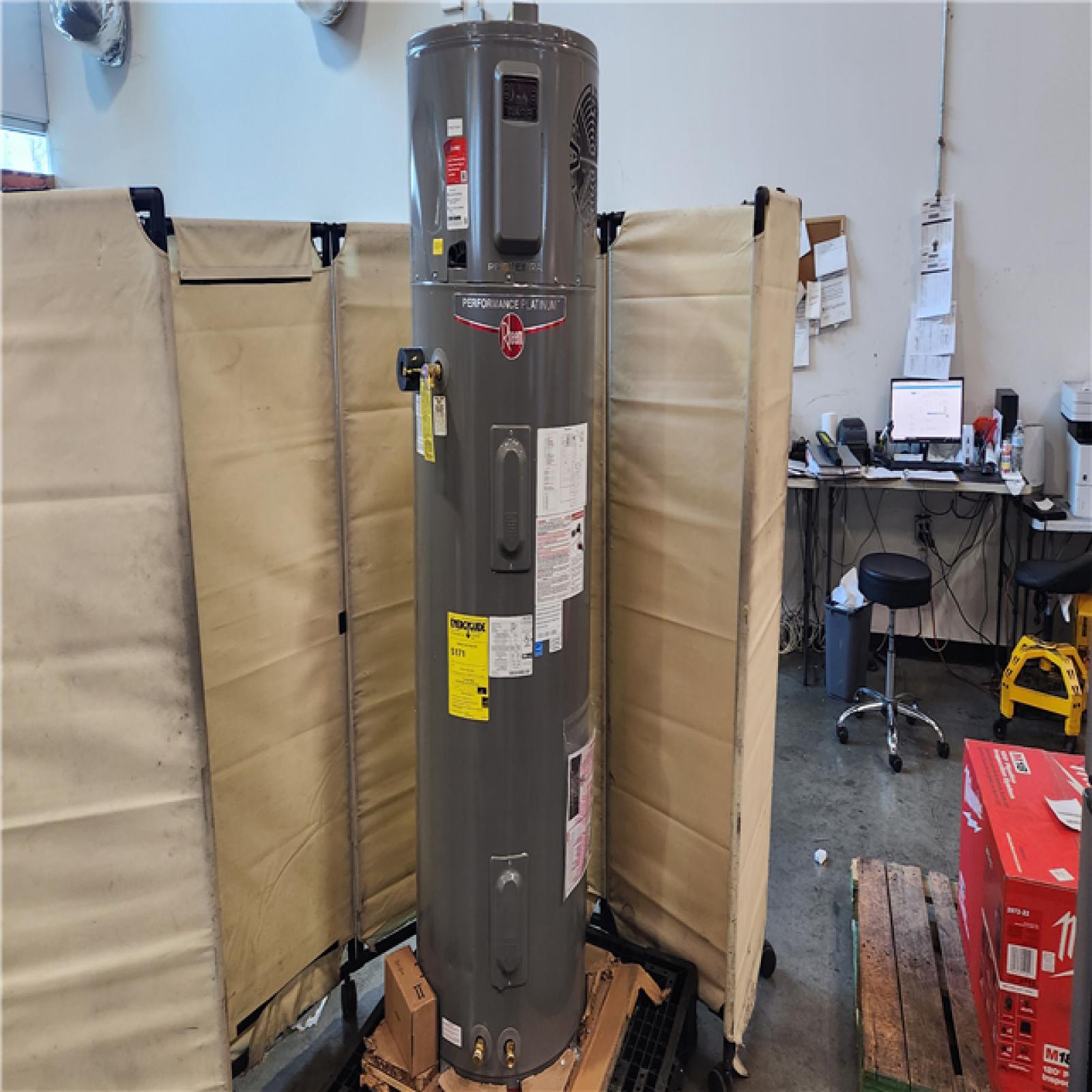 CALIFORNIA AS-IS RHEEM PROTERRA PERFORMANCE PLATINUM WATER HEATER