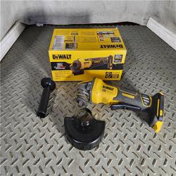 HOUSTON LOCATION - AS-IS 20V MAX Cordless Brushless 4.5 - 5 in. Paddle Switch Angle Grinder with FLEXVOLT ADVANTAGE (Tool Only)