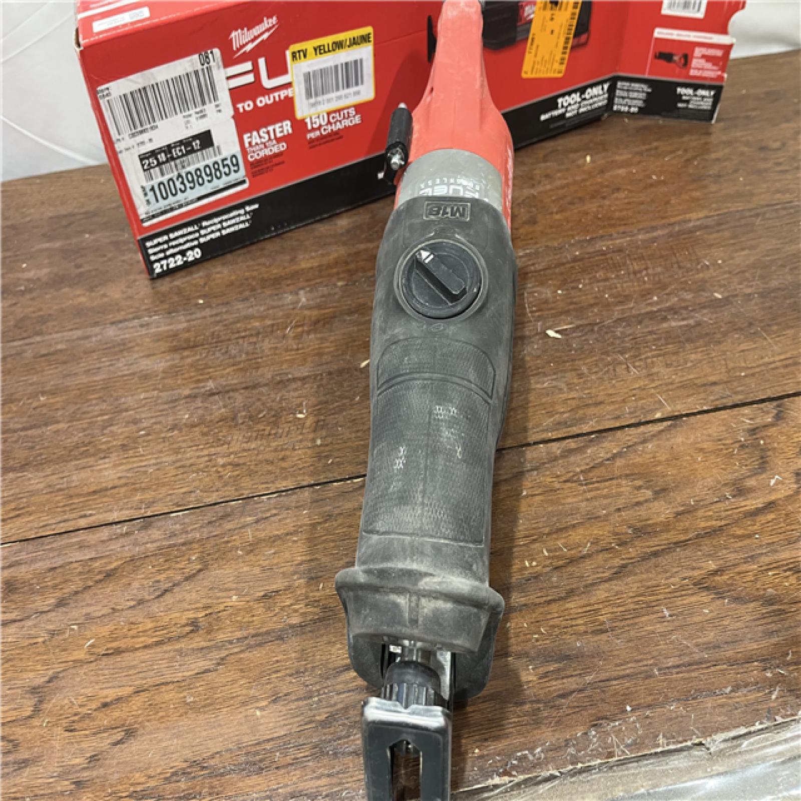 AS-ISMilwaukee M18 Fuel 18V Brushless Super Sawzall Reciprocating Saw 2722-20 (Bare Tool)