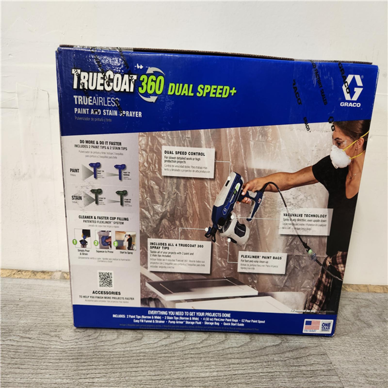 Phoenix Location Sealed Graco TrueCoat 360 Dual Speed Plus Airless Paint Sprayer