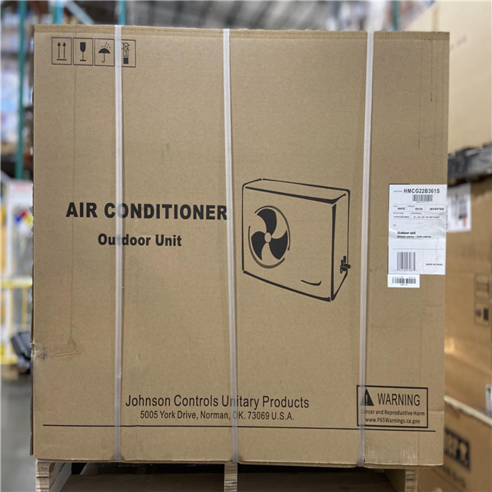 DALLAS LOCATION - JOHNSON CONTROLS 3 Ton 16 SEER2 (R-410A) Horizontal Discharge Modulating Condenser
