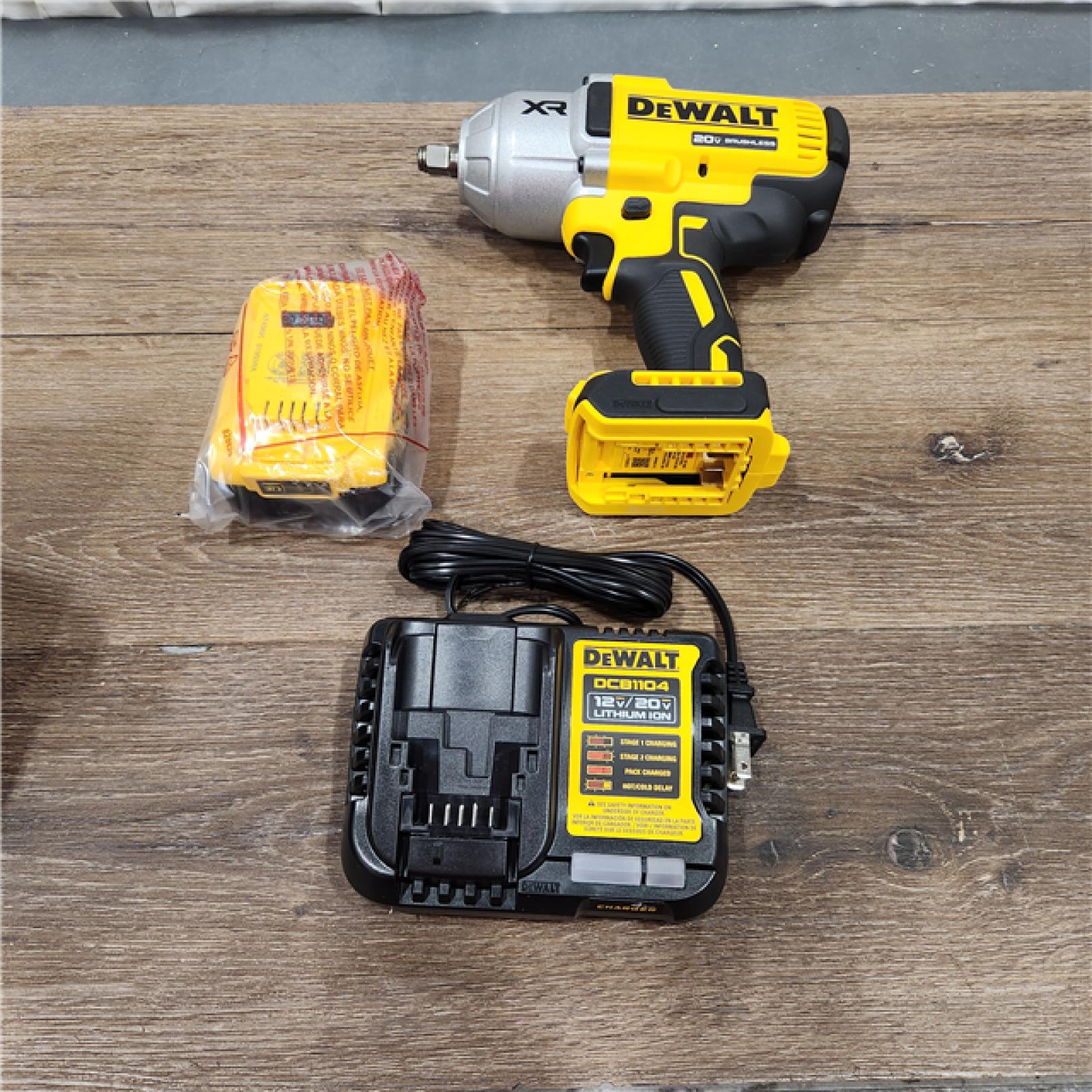 AS-IS DEWALT 20V MAX* XR 1/2  High Torque Impact Wrench with Hog Ring Anvil