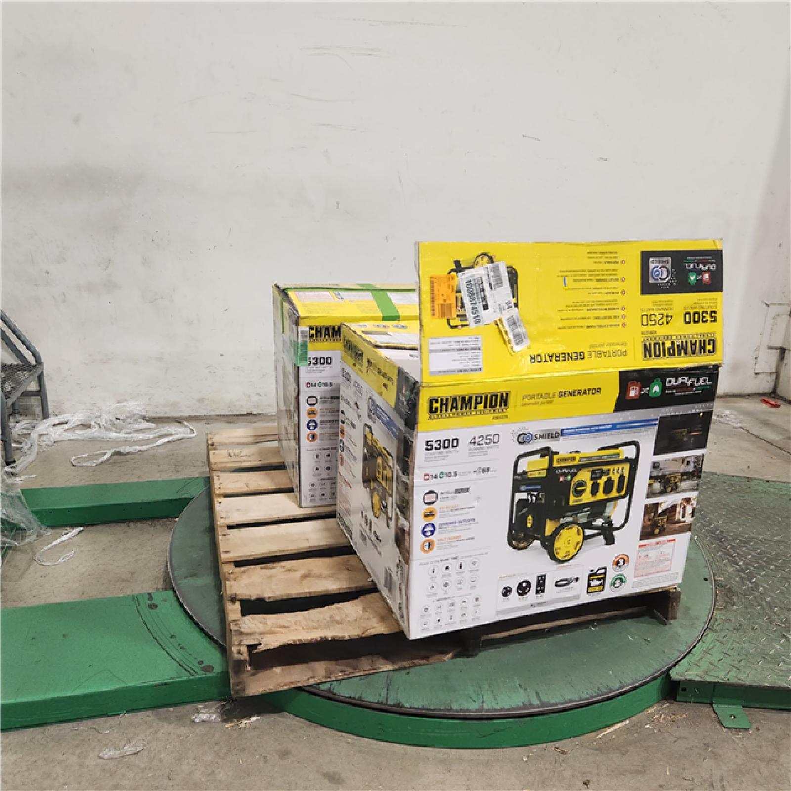 Dallas Location - As-Is Champion Power Equipment 5300/4250-Watt GasolineFuel Portable Generator(Lot Of 2)