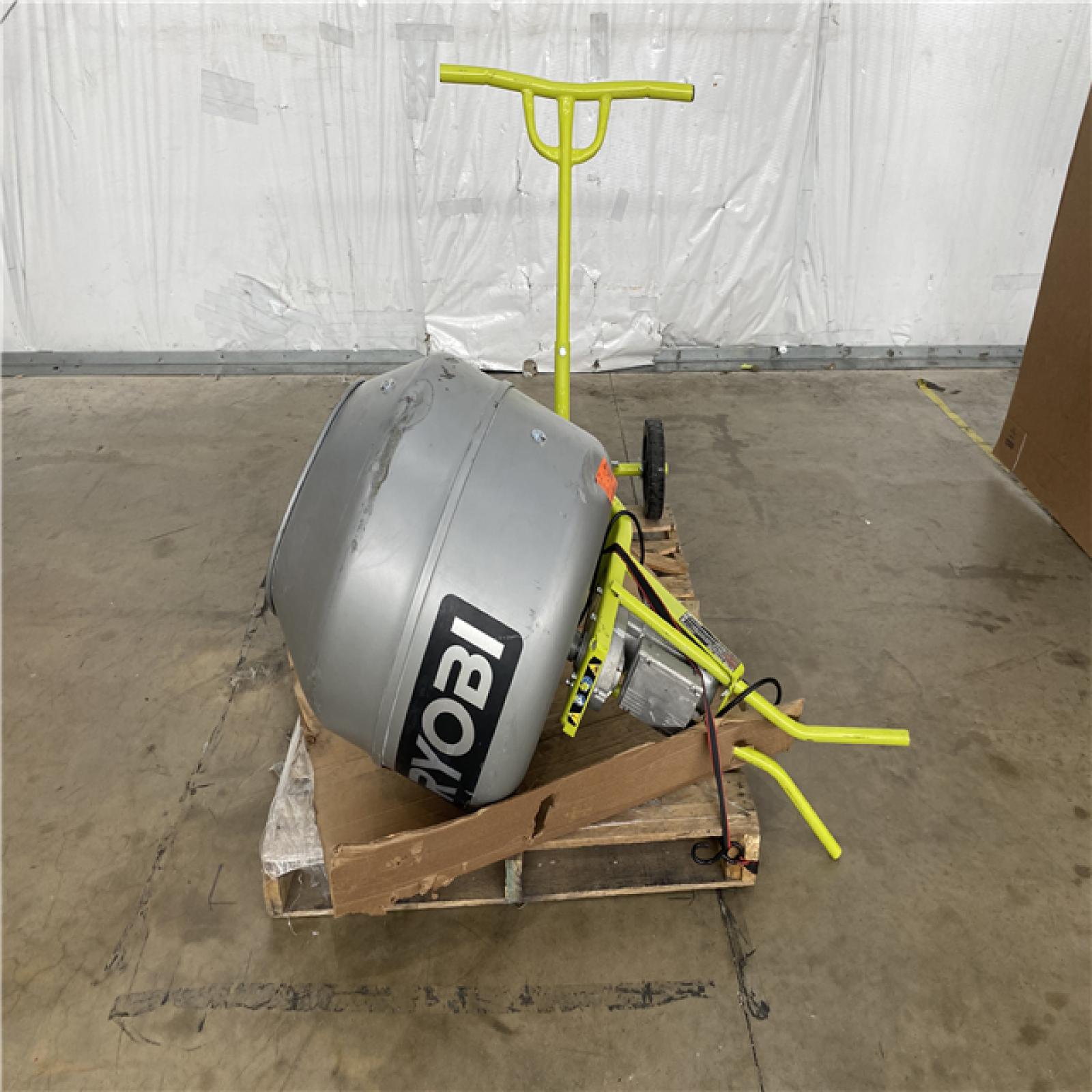 Houston Location - AS-IS Ryobi 5.0 cu. ft. Portable Concrete Mixer