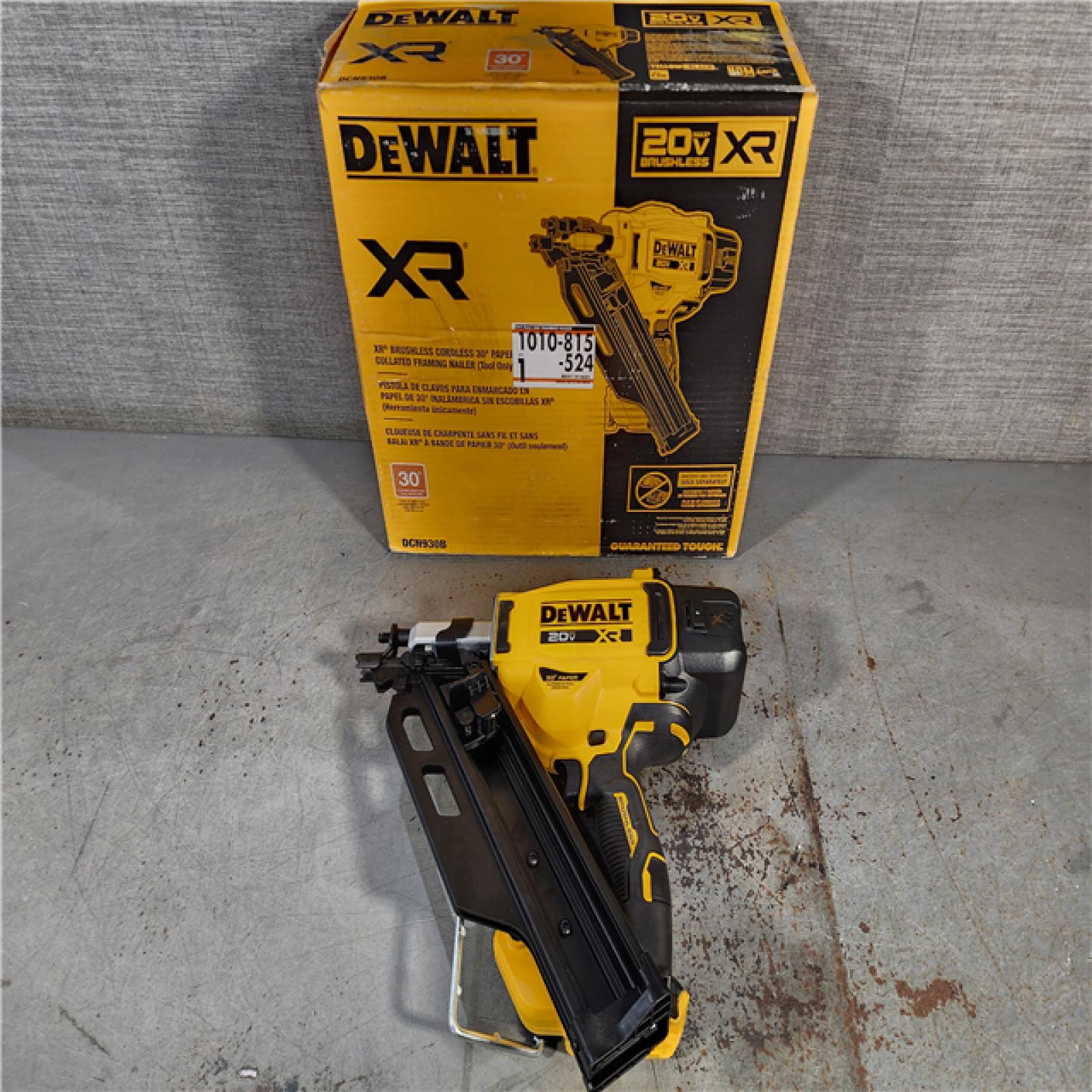 HOUSTON LOCATION - AS-IS DEWALT 20-Volt 30Â° Cordless Framing Nailer (Tool-Only)