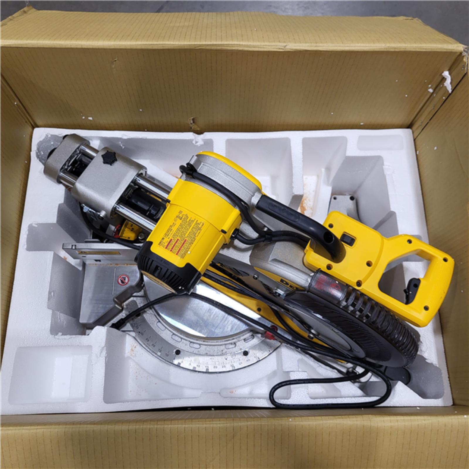 AS-IS 15 Amp Corded 12 in. Double Bevel Sliding Compound Miter Saw with XPS Technology, Blade Wrench and Material Clamp