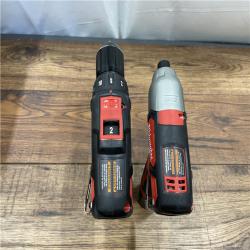 AS-IS Milwaukee M12 12V Lithium-Ion Cordless Drill Driver/Impact Driver Combo Kit